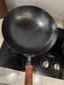 三本盛日本炒鍋不粘高純鐵鍋炒菜鍋家用手工鍛打無(wú)涂層燃氣灶明火老式鍋 日本手打錘紋炒鍋 30cm 曬單實(shí)拍圖