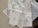 十月結晶嬰兒夏涼被空調被兒童午睡毯舒適輕盈雙面可蓋 兔趣花韻120*150 曬單實(shí)拍圖
