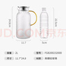 富光玻璃杯耐熱玻璃涼水壺錘紋帶把手大容量家用杯花茶杯子茶壺冷水壺 曬單實(shí)拍圖