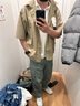 優(yōu)衣庫合作款男裝女裝快干POLO衫短袖條紋飾邊T恤476227 69 藏青色 XL /180/108B 曬單實(shí)拍圖