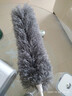 雞毛撣子除塵家用可彎曲可清洗不掉毛打掃衛生床底清掃蜘蛛網(wǎng)神器 灰白色【1個(gè)撣頭+2.8米伸縮桿】 曬單實(shí)拍圖