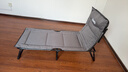 JEEP折疊床躺椅午休單人床辦公室午睡床多功能陪護床床墊一體灰色 曬單實(shí)拍圖