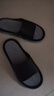 回力運動(dòng)拖鞋男士家居浴室防滑一字拖外穿沙灘涼鞋 HL3952 黑灰 44-45 曬單實(shí)拍圖