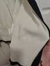 衣香麗影撞色翻領(lǐng)拉鏈針織開(kāi)衫女春秋季洋氣減齡設計感上衣 米色 M 曬單實(shí)拍圖