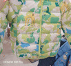 G.DUCKKIDS小黃鴨輕薄棉服秋冬兒童卡特連帽外套年嬰幼兒寶寶 淺綠色 90 曬單實(shí)拍圖