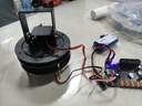 WHEELTEC 輪趣科技 360°帶軸承水平轉臺二維電動(dòng)云臺專(zhuān)用全金屬支架舵機轉臺智能車(chē) 組裝好二維云臺180+270+360舵機藍紫激光筆 曬單實(shí)拍圖