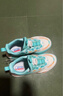 SNOOPY史努比童鞋兒童運動(dòng)鞋旋紐扣減震籃球鞋男女童時(shí)尚跑鞋3810綠白31 曬單實(shí)拍圖