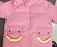 papa爬爬冬季新品兒童羽絨服男女童三防羽絨外套鎖溫蓄暖抗寒 粉色 110 cm 曬單實(shí)拍圖