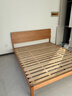 小半實(shí)木床雙人床北歐日式小戶(hù)型臥室現代簡(jiǎn)約櫻桃木家具 穩穩床 曬單實(shí)拍圖