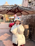 鳳蝶兒棉服女裝2025年冬季新款韓版寬松學(xué)生加厚可愛(ài)保暖棉衣面包服外套 米白色 S 曬單實(shí)拍圖