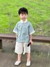 G.DUCKKIDS小黃鴨童裝漢服男童套裝夏季中國風(fēng)古裝男孩子唐裝幼兒六一演出服 圖片色+吊墜 110 尺碼4~5歲【100-110cm】cm 曬單實(shí)拍圖