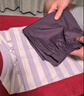 蕉內（Bananain）王一博同款305H純棉睡衣男女士100%棉情侶家居服短袖短褲套裝夏季 【長(cháng)褲款條紋女】粉紫橫條紋 XL 曬單實(shí)拍圖