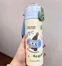 富光保溫杯兒童大容量水杯男一蓋雙飲學(xué)生316L鋼吸管杯女寶寶茶杯子 500ml藍萌象【一蓋雙飲+316L】 曬單實(shí)拍圖