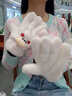 趣木也卡通海豹五指手套女冬季可愛(ài)毛絨加厚保暖掛脖騎行防風(fēng)防寒圍脖 白色海豹【五指手套】 曬單實(shí)拍圖