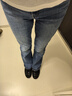 Calvin KleinJeans25春秋女士美式復古懷舊風(fēng)ck微彈高腰微喇牛仔褲47B947G 曬單實(shí)拍圖