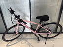 Jeep吉普自行車(chē)平把公路車(chē)鋁合金低跨度男女通勤公路自行車(chē)-小魚(yú)曼塔 淺粉色（開(kāi)箱即騎） S碼（適合身高155-170cm） 27速油碟-健身通勤 曬單實(shí)拍圖