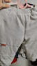 麗嬰房?jì)和\動(dòng)褲子男童休閑針織長(cháng)褲小中童時(shí)尚運動(dòng)褲子春款 灰色 90 CM/2歲 曬單實(shí)拍圖