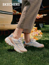 斯凱奇（Skechers）奶茶熊女鞋秋季厚底老爹鞋軟底百搭熊貓鞋休閑運動(dòng)鞋149238 曬單實(shí)拍圖