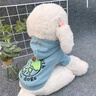 貝初眾狗狗衣服冬天小型犬雪納瑞泰迪法斗柴犬博美衛衣保暖小狗衣服 藍色星球-潮款衛衣 M碼【約適合5-8斤】 曬單實(shí)拍圖