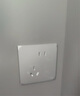 施耐德電氣錯位五孔插座十支裝 86型墻壁開(kāi)關(guān)插座面板套裝 桓悅 魅影灰色 曬單實(shí)拍圖