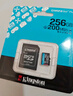 金士頓（Kingston）256GB TF（MicroSD）存儲卡 內(nèi)存卡U3 V30 A2 4K適配大疆Pocket 3/Action 5/無人機(jī)/運動相機(jī)/監(jiān)控 曬單實拍圖