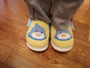 幸?，旣悾–heerful Mario）鯊魚(yú)可愛(ài)兒童棉拖鞋包跟男女童家居小童卡通室內保暖寶寶包跟棉鞋 曬單實(shí)拍圖