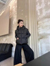 宏資琦羽絨棉馬甲外穿女2025秋冬新款高級感小個子連帽寬松背心坎肩外套 黑色 M 曬單實拍圖