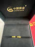 中國黃金（CHINA GOLD）碎碎冰黃金耳釘女士足金滿(mǎn)天星耳環(huán)生日禮物送女友老婆 【京速達】滿(mǎn)天星耳扣約2.0g 曬單實(shí)拍圖