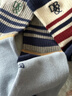 戴維貝拉（DAVE＆BELLA）【兩雙裝】男童短襪兒童彈力襪寶寶襪子中大童地板襪夏季新款童襪 條紋組合【DK3252974】 2雙 5-7歲 （建議腳長(cháng)16-18cm左右） 曬單實(shí)拍圖