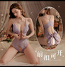 霏慕情趣內衣免脫連體衣睡衣激情方便老公吃制服睡裙女攻速戰袍6254紫 曬單實(shí)拍圖