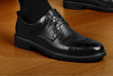 海瀾之家HLA皮鞋男士商務(wù)休閑秋冬正裝德比鞋子男H164/H172 增高款38 曬單實(shí)拍圖