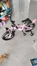 永久（FOREVER）兒童自行車(chē)3-6-10-12歲兒童單車(chē)男孩童車(chē)女童自行車(chē) 櫻花粉 一體輪 后座版 14寸【適合身高90-125】 曬單實(shí)拍圖