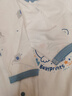 貝瑞加（Babyprints）嬰兒連體衣2件裝寶寶夏季長(cháng)袖爬服純棉哈衣柔軟家居內衣 藍73 曬單實(shí)拍圖