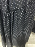 三彩2025夏季新款松緊高腰半身裙復古波點(diǎn)A字裙萊賽爾長(cháng)裙度假M 黑米幾何 S 155/64A 曬單實(shí)拍圖