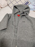 UR2025春季新款女裝格雷系連帽抽繩雙拉鏈針織開(kāi)衫UYV950020 曬單實(shí)拍圖