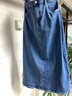 無(wú)印良品（MUJI）女式 彈力牛仔 A字裙 長(cháng)半身裙女裙子 25年秋季新品 女裝BE1Z3A5A 藍色 XL (165/74A) 曬單實(shí)拍圖