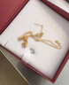 菜百首飾 黃金項鏈 足金肖邦項鏈百搭素鏈 計價(jià) 約2.95克約45厘米 曬單實(shí)拍圖
