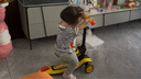 babycare兒童滑板車(chē)2-3-6歲輕便可折疊滑滑車(chē)男女童可坐可騎溜溜車(chē)-洛克黃 曬單實(shí)拍圖