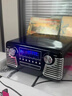 UKYK德國柏林之聲新款黑膠唱片機音箱CD播放機電唱留聲機家用藍牙音響 黑膠唱片機黑色 曬單實(shí)拍圖