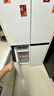 美的（Midea）457純平全嵌十字對開(kāi)四開(kāi)門(mén)底部散熱以舊換新一級能效風(fēng)冷無(wú)霜國家補貼家用電冰箱MR-457WUSPZE白 曬單實(shí)拍圖