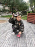 G.DUCKKIDS童裝男童套裝秋冬季兒童衣服男孩夾棉保暖冬裝中大童迷彩服兩件套 軍綠色夾棉款 110 建議100-110cm4-5歲 曬單實(shí)拍圖
