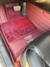 蘭鉑適用捷豹XFL XEL XJL XF XE E-PACE FPACE F-PACE全包圍真皮腳墊 納帕皮【酒紅色】納米絨雙層款 曬單實(shí)拍圖