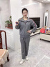 緹米媗中年媽媽春裝新款運動(dòng)服套裝中老年女春秋外套大碼洋氣上衣三件套 灰色1912（休閑三件套） 2XL 建議穿118-130斤 曬單實(shí)拍圖