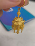 福來(lái)島黃金耳環(huán)國風(fēng)閣樓宮燈耳鉤婚嫁足金999首飾結婚三金古法金 工費：1117元 13.19克 曬單實(shí)拍圖