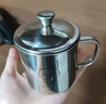 onlycook不銹鋼杯水杯帶蓋子 牛奶杯口杯316L不銹鋼兒童幼兒園寶寶杯 小豬 曬單實(shí)拍圖