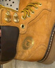 駱駝（CAMEL）王俊凱同款馬丁靴高幫秋戶(hù)外工裝大黃靴男 G15W136025 沙漠黃 43 曬單實(shí)拍圖