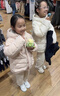 優(yōu)衣庫童裝男童女童高性能復合連帽外套/保暖厚衣服473309 11 粉紅色 120 曬單實(shí)拍圖