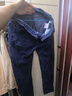 真維斯（Jeanswest）牛仔褲男修身2026春夏棉彈時(shí)尚男褲牛仔小腳長(cháng)褲子男深藍34 曬單實(shí)拍圖