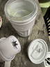 膳魔師（THERMOS）榨汁杯榨汁機(jī)小型便攜制冷水杯果汁機(jī)水杯一體家用果蔬可充電果汁杯冰沙機(jī)奶昔機(jī)攪拌杯打汁隨行杯 【長效制冷】冬雪白 曬單實(shí)拍圖