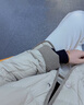 坦博爾羽絨服女短款翻領(lǐng)韓版寬松女士燈芯絨外套TD236266 奶茶棕 160  曬單實(shí)拍圖